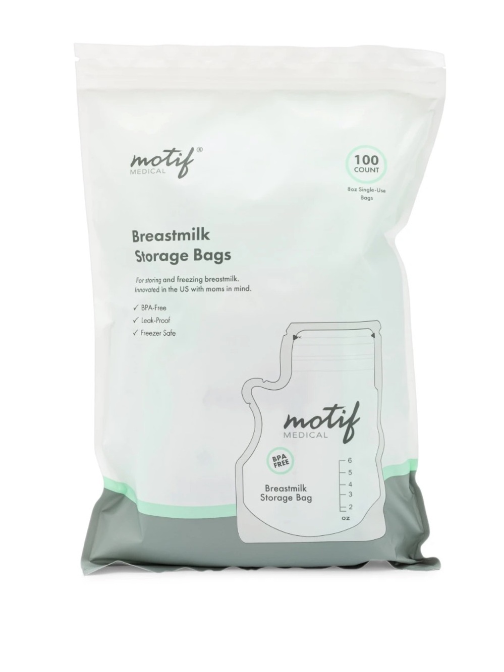 Motif Breastmilk Storage Bags - 300 ct